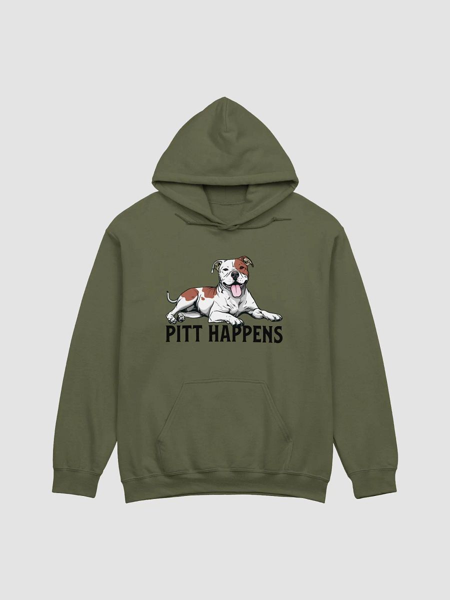 Pitt Happens Hooded Sweatshirt of a Pitbull Terrier | Funny Hoodie for Pittie and Staffy Paw-rents product image (16)