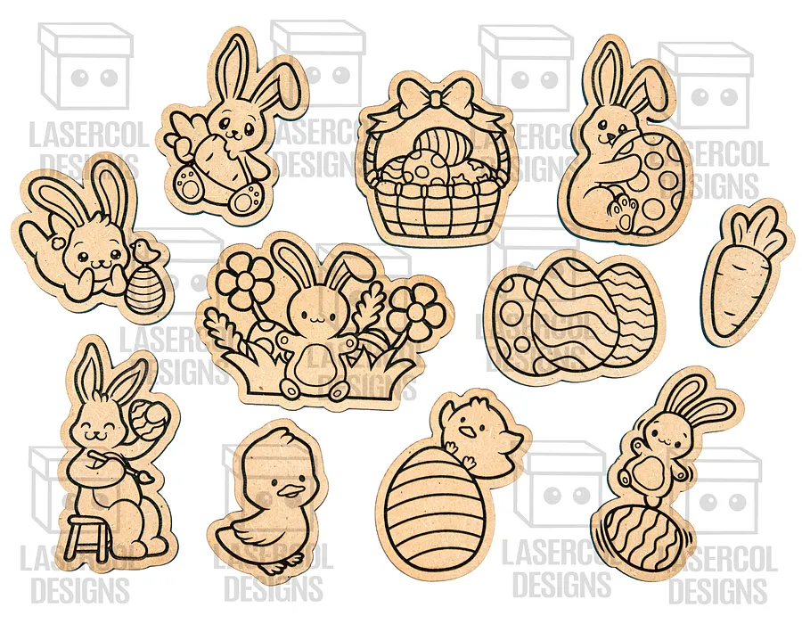 Easter Bunny DIY Paint Kit (+80 Bundle) - Laser Cut Files product image (2)