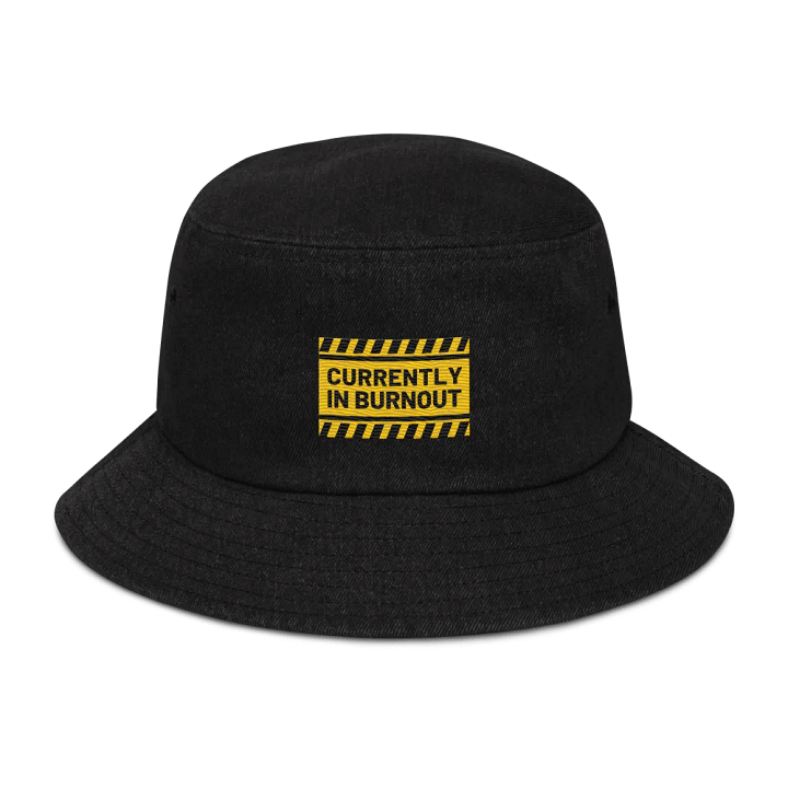 CURRENTLY IN BURNOUT denim bucket hat product image (1)