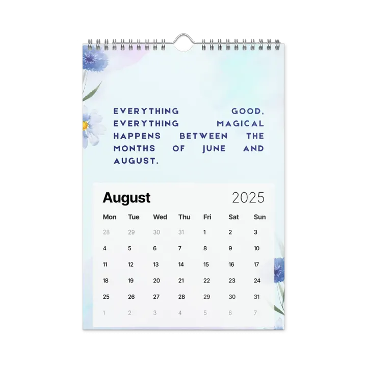 FLORAL INSPIRATIONAL QUOTES WALL CALENDAR 2025 product image (2)