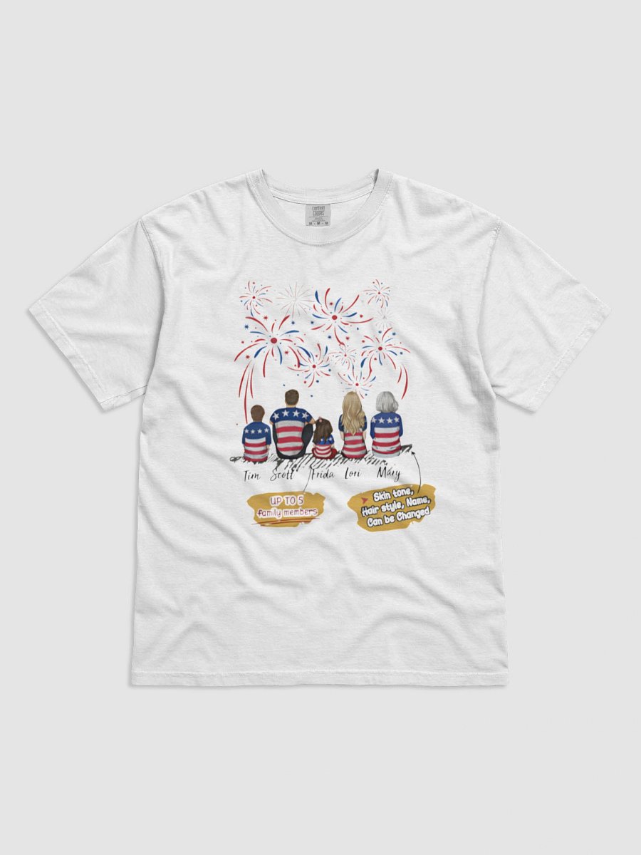 Patriotic Family Fireworks Custom T-Shirt product image (1)