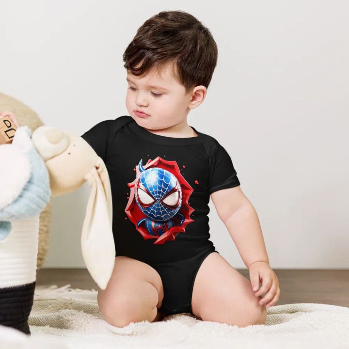 SPIDERMAN BABY SHORT SLEEVE ONE PIECE product image (1)