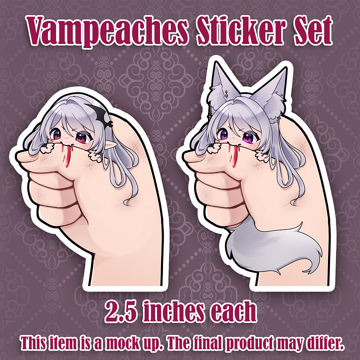 Vampeaches Birthday Sticker Set product image (1)
