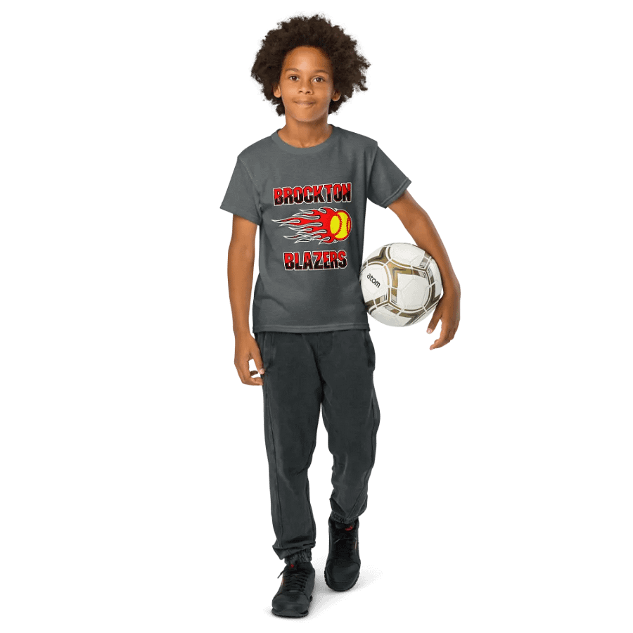 Youth Brockton Blazers Logo Tee - Gray product image (8)