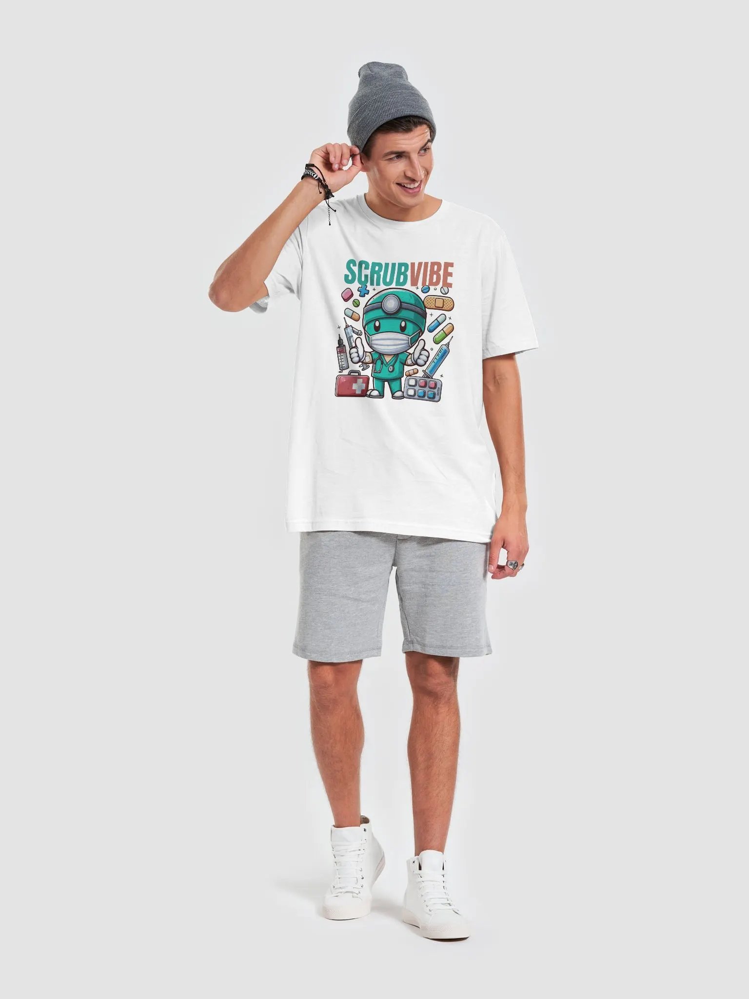 Scrubs Vibes Healthcare Hero T-Shirt product image (64)
