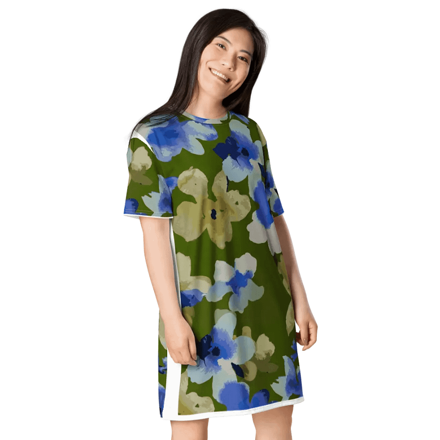 T Shirt Dress All Over Flowers product image (4)