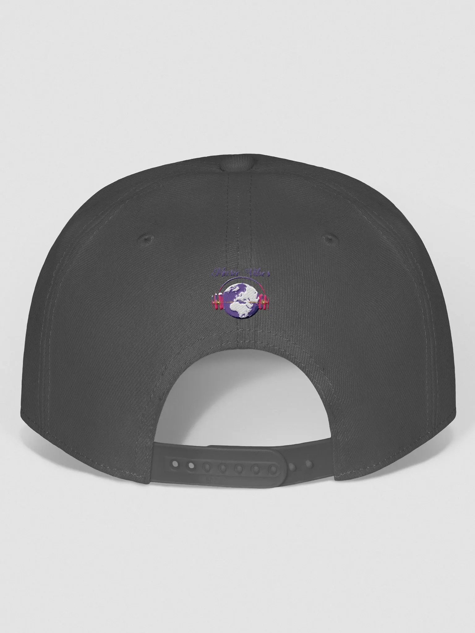 Music Vibes Globe Back Cap Black Gray product image (4)