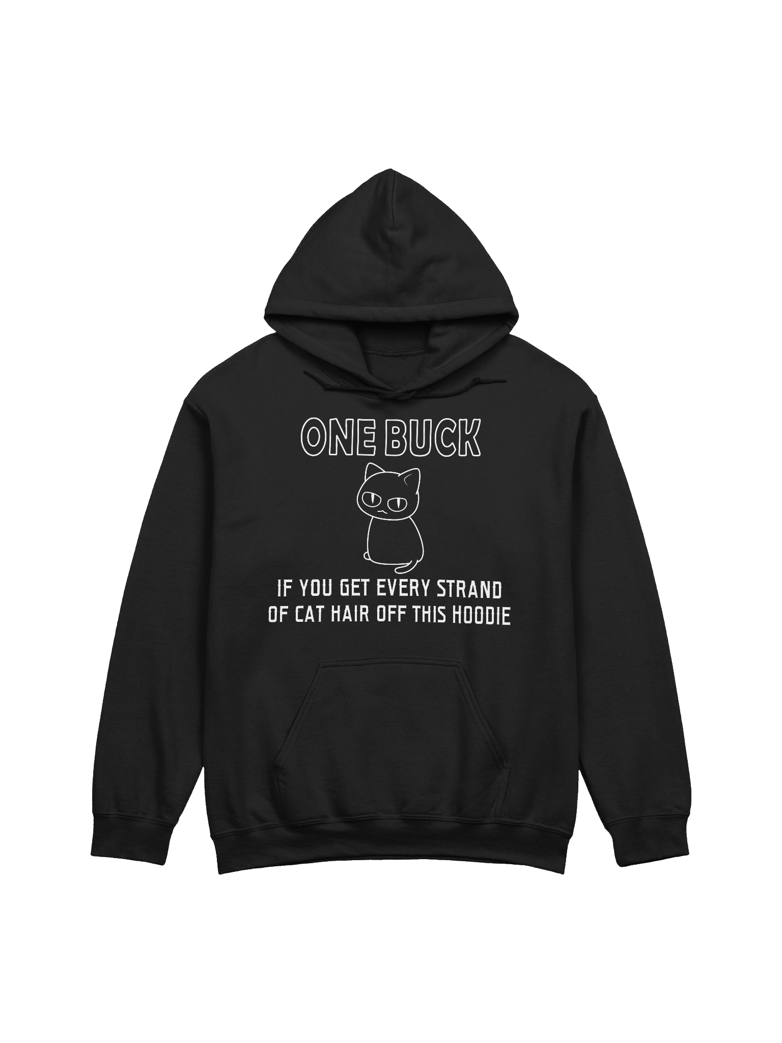 Cat Hair on Hoodie - Unisex Adult Hoodie product image (1)