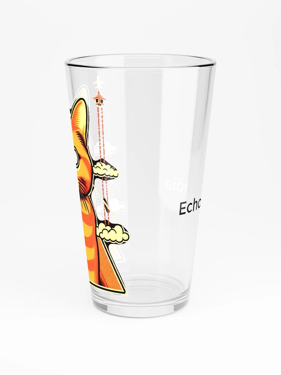 Illuminati Chemtrails Cat Pint Glass product image (3)