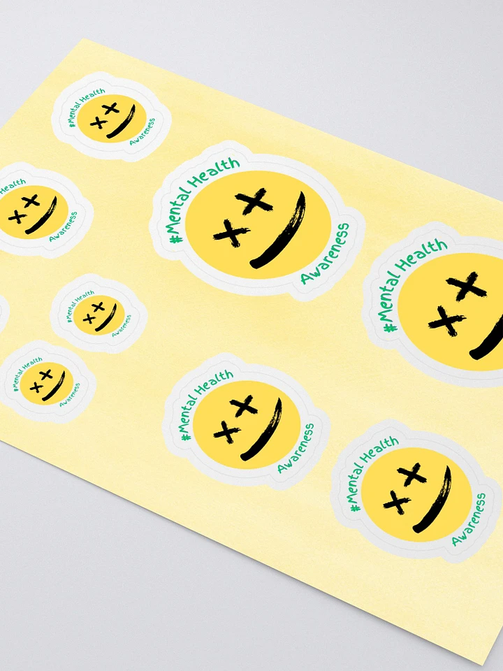 Mental Health Awareness - Yellow Kiss Cut Sticker Sheet product image (2)