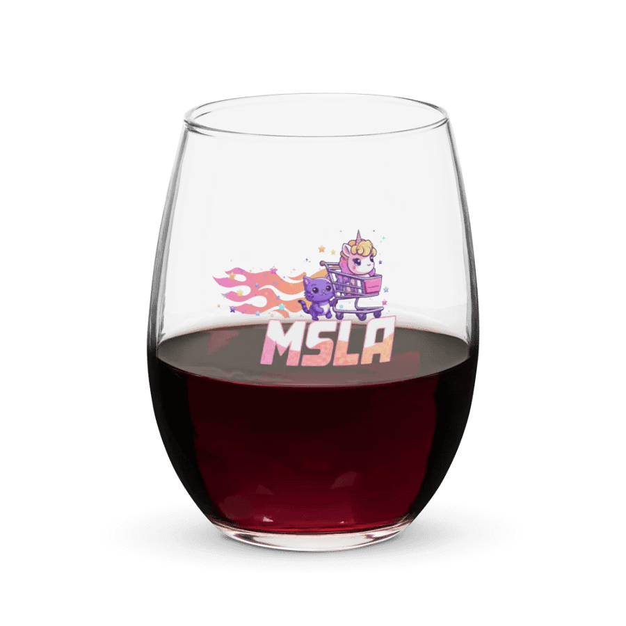 MSLA Sparkle Amigos - Stemless Wine Glass product image (1)