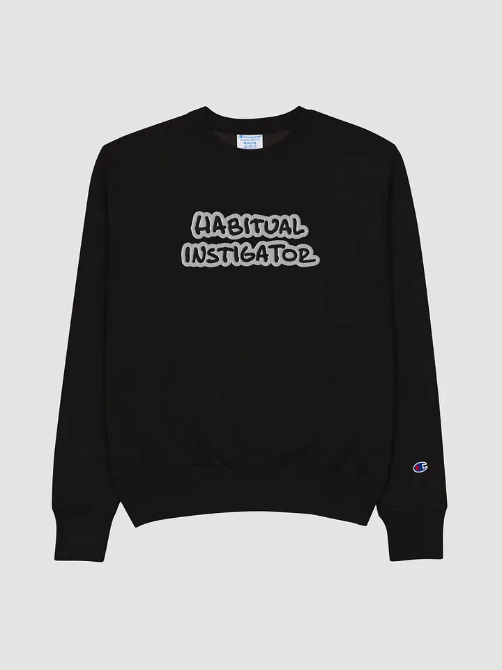 HABITUAL INSTIGATOR (bubble design) embroidered Champion Crewneck product image (1)