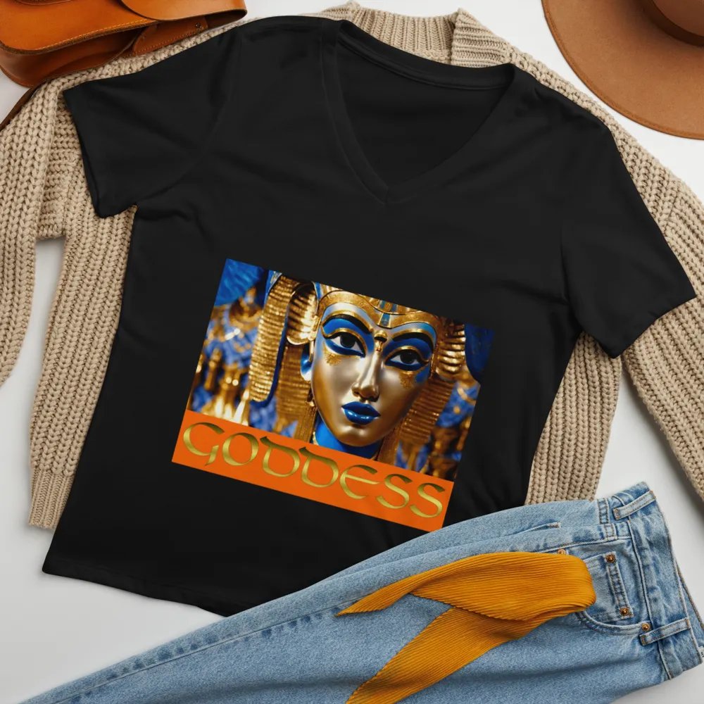 Deekstar Gold Goddess 2 V-Neck T-Shirt product image (8)