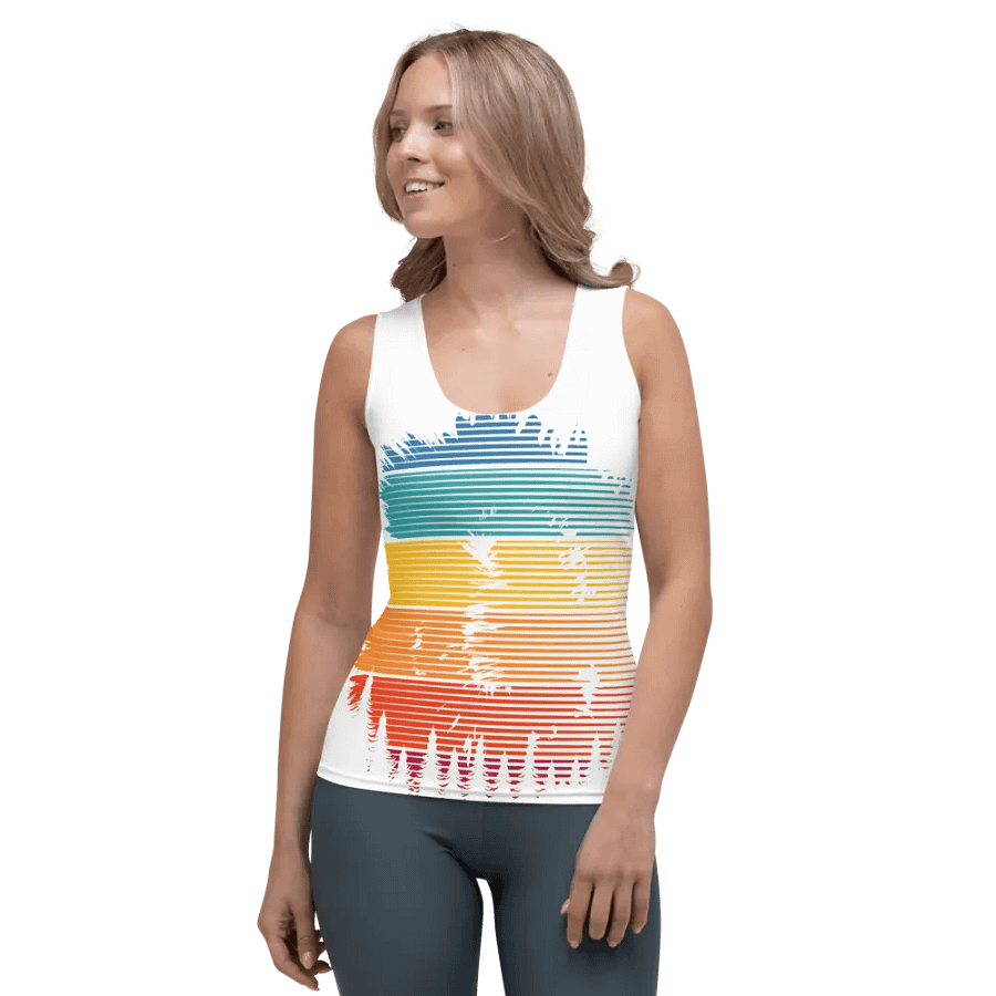 Vibrant Brush Strokes Women's Tank Top product image (2)