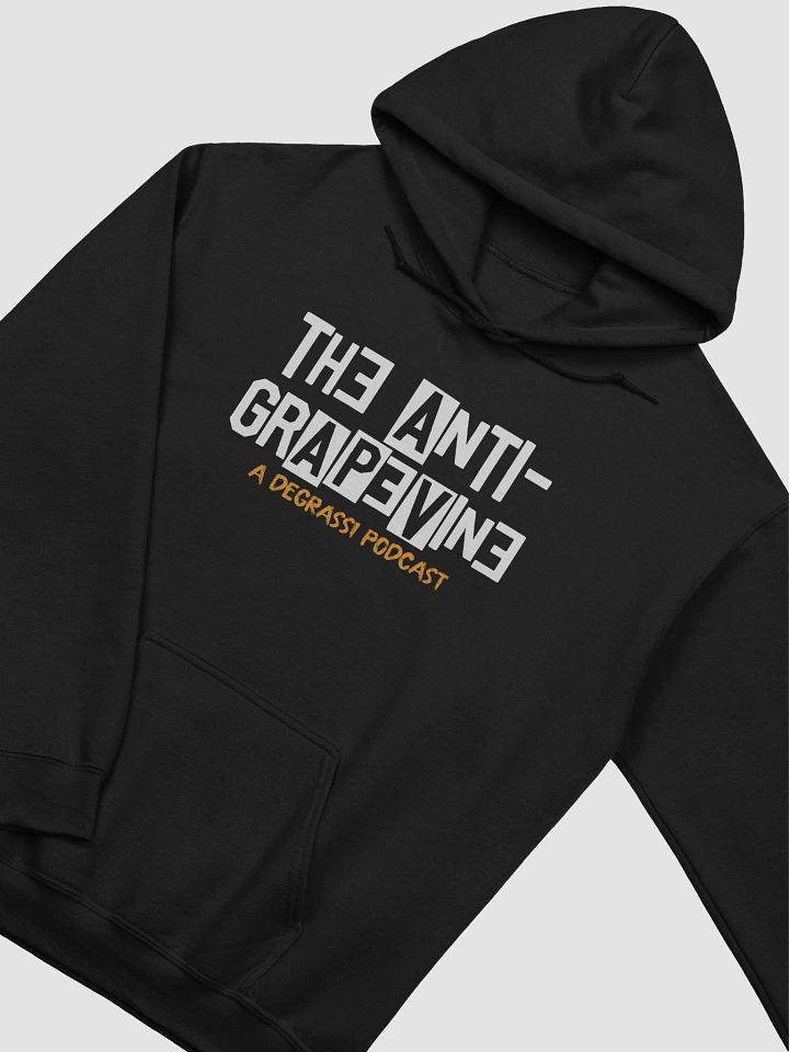Anti-Grapevine Original Logo Hoodie White Text product image (2)