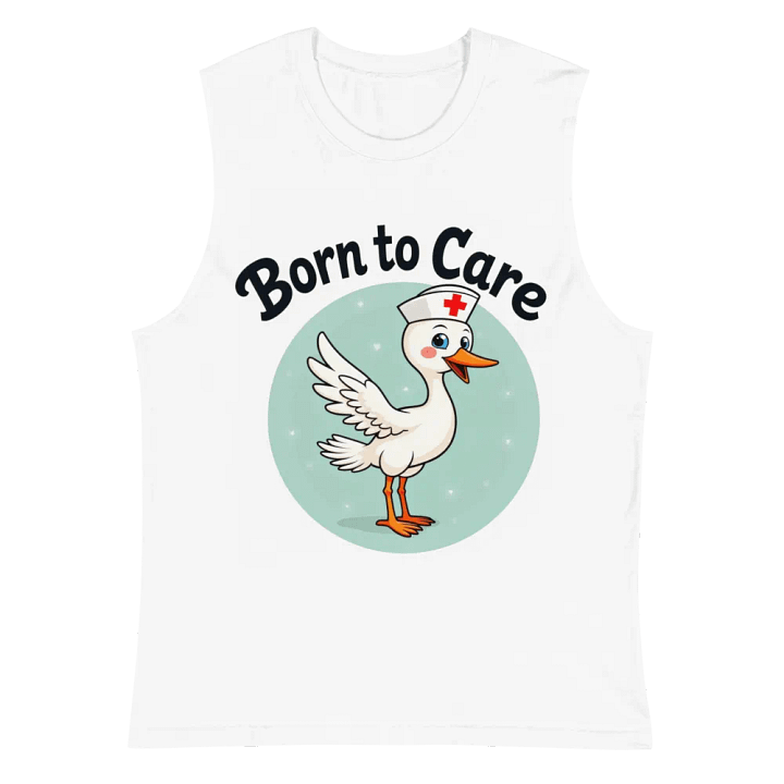 Quirky Nurse Duck Muscle Tank product image (2)