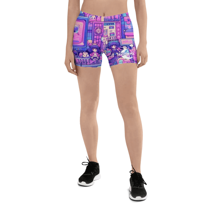 Otaku Wonderland Yoga Shorts product image (1)