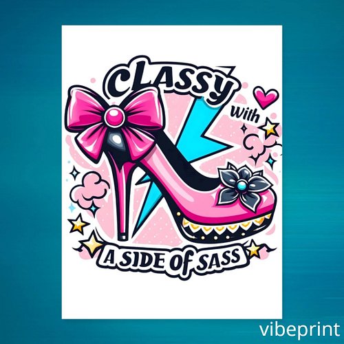 Classy With A Side Of Sass Poster
Available in My Store
https://vibeprint.myspreadshop.com/