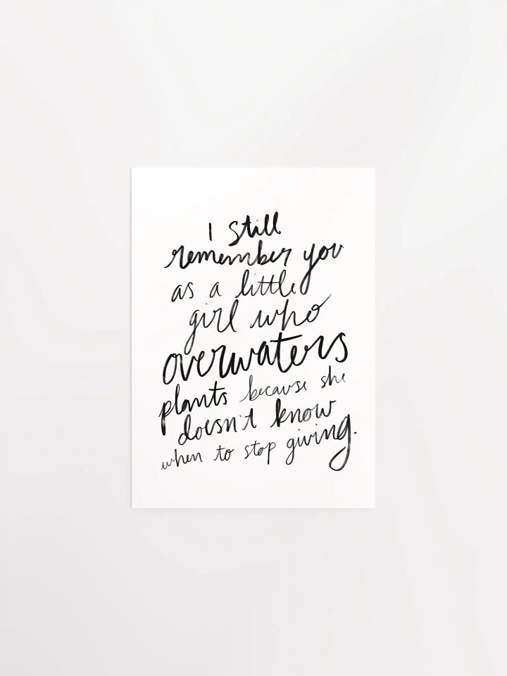 Overwatering Plants Art Print product image (3)