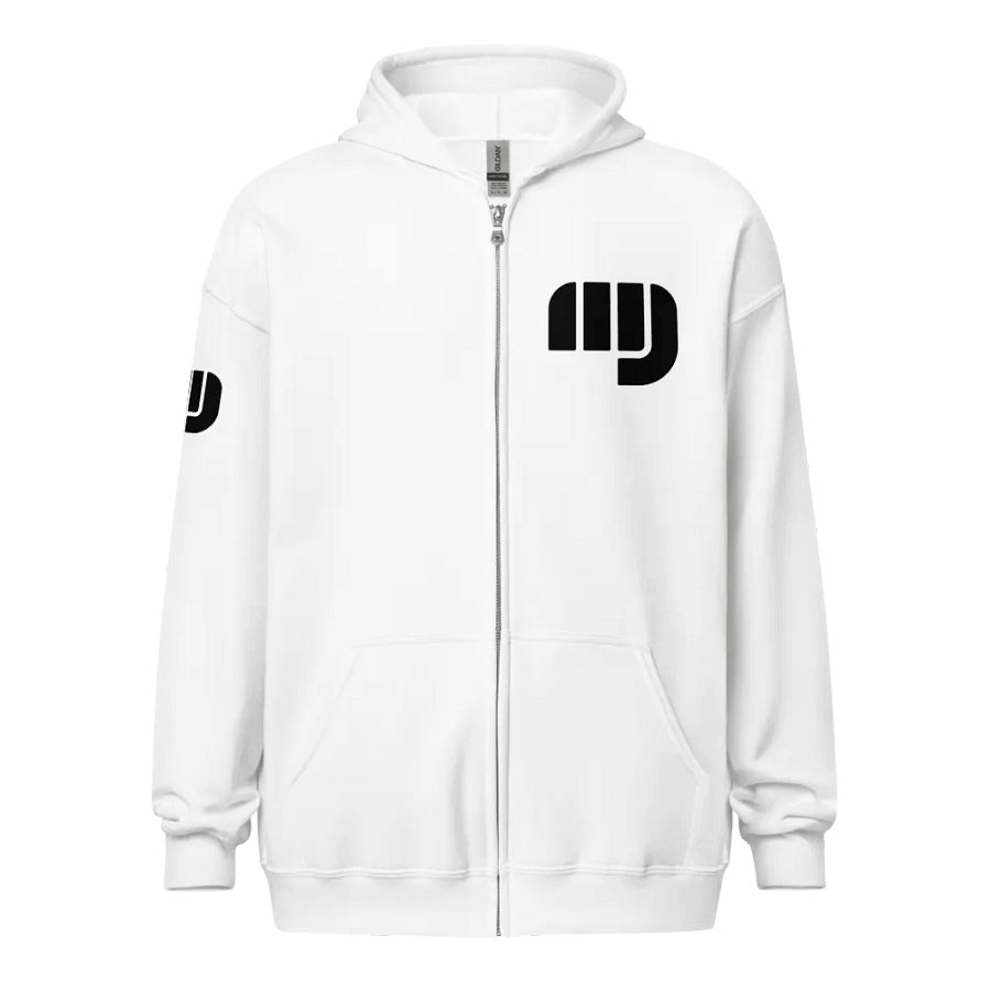 MJ'S UNI-S3X ZIP H00DI3 WHIT3 product image (5)