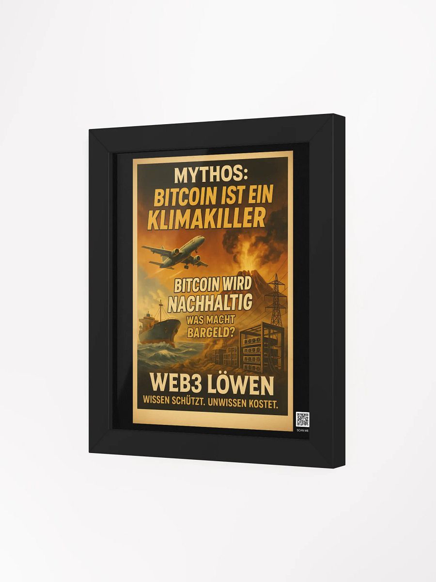 Sustainable Bitcoin Myth Poster product image (4)
