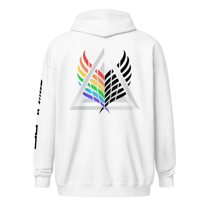 Zip-Up Hoodie - Winged Prism/Lilac (Black lettering) product image (1)