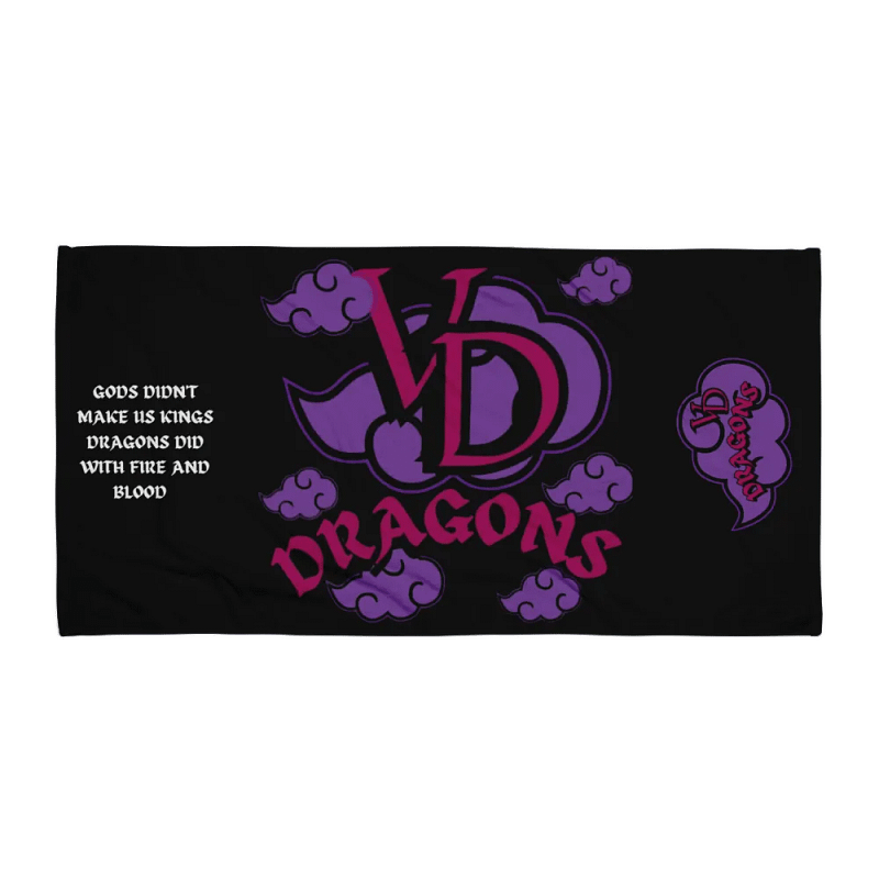 valerian dragons towel (purple)
