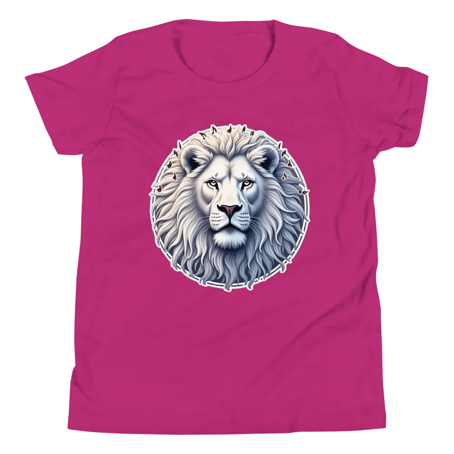 Whimsical White Lion Mane Youth T-Shirt product image (24)