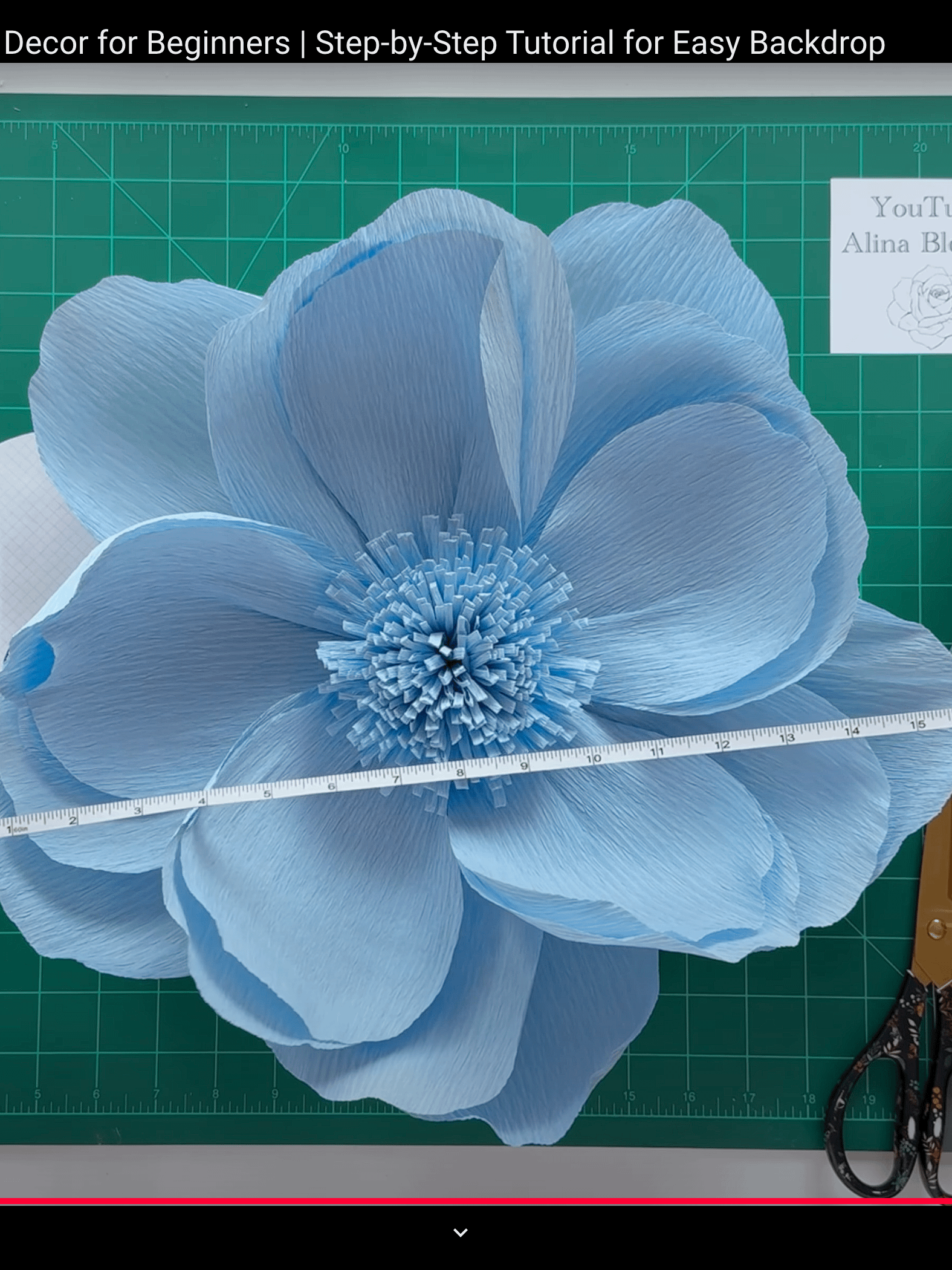DIY Giant Crepe Paper Flower: Templates from Video Tutorial product image (5)