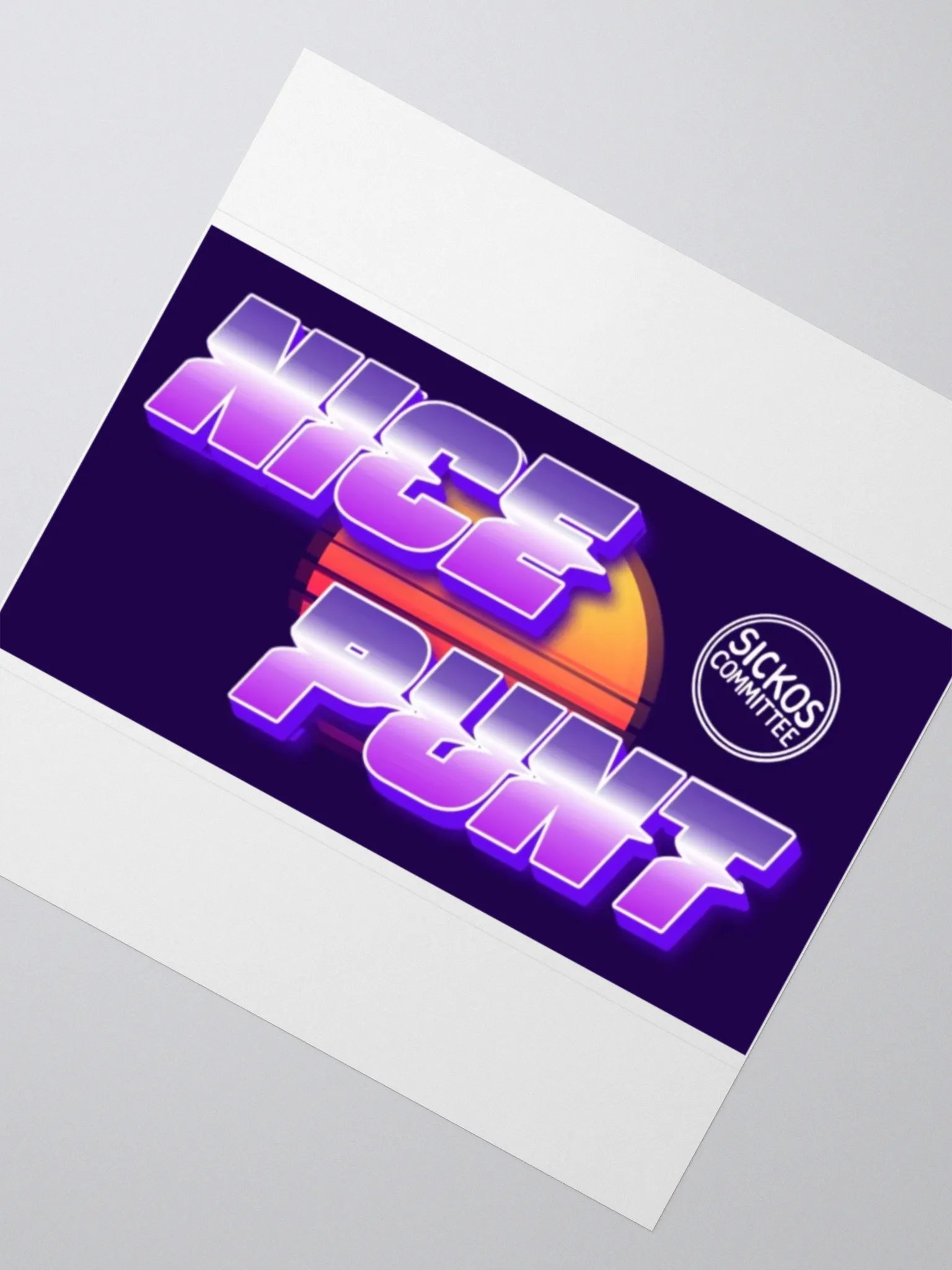 Nice Punt Sticker (3 Sizes) product image (2)