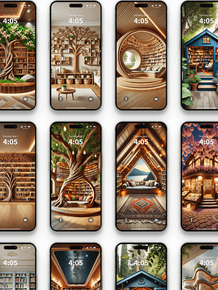 100 Stunning Wallpapers for Book Lovers – Cozy, Aesthetic & Inspiring product image (1)