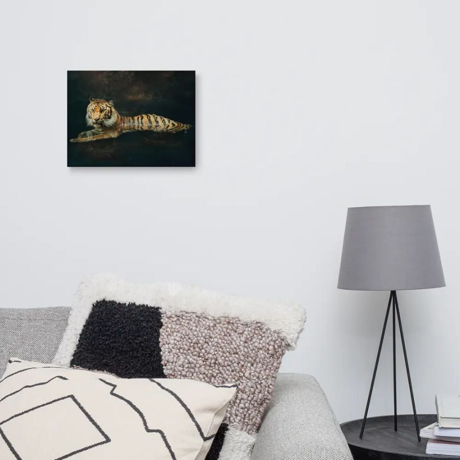 Tiger In Water Canvas product image (10)