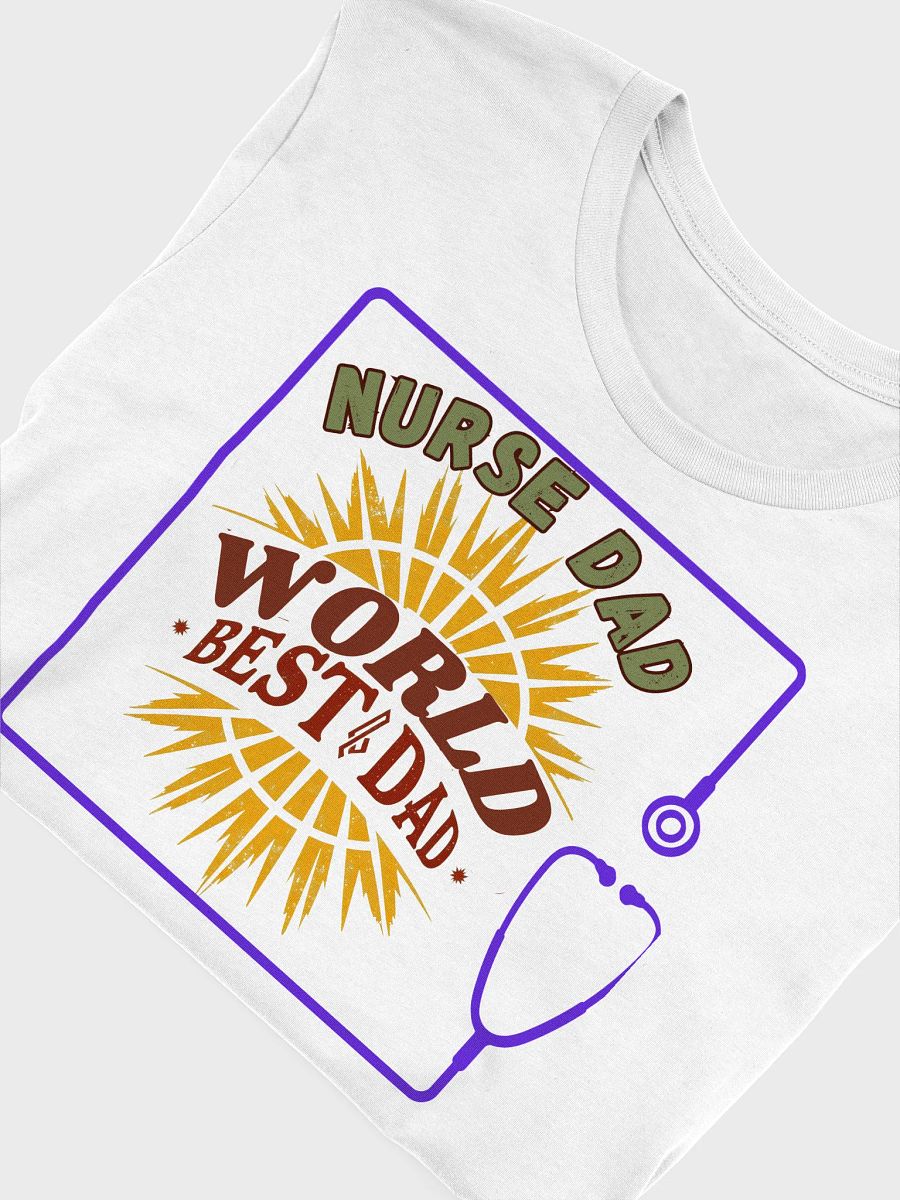 Stethoscope, Nurse Dad World's Best T-Shirt product image (54)