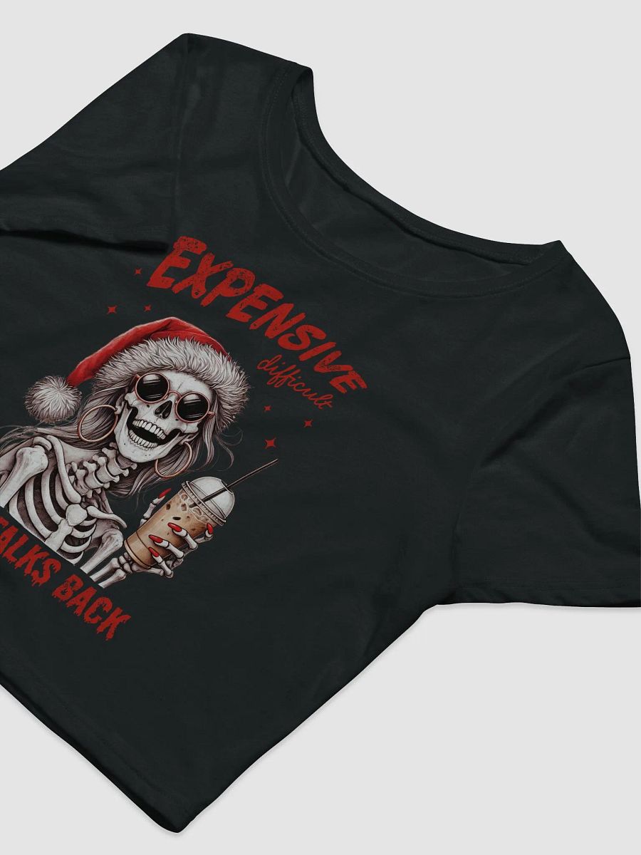 Sassy Skeleton Santa Crop Tee product image (14)