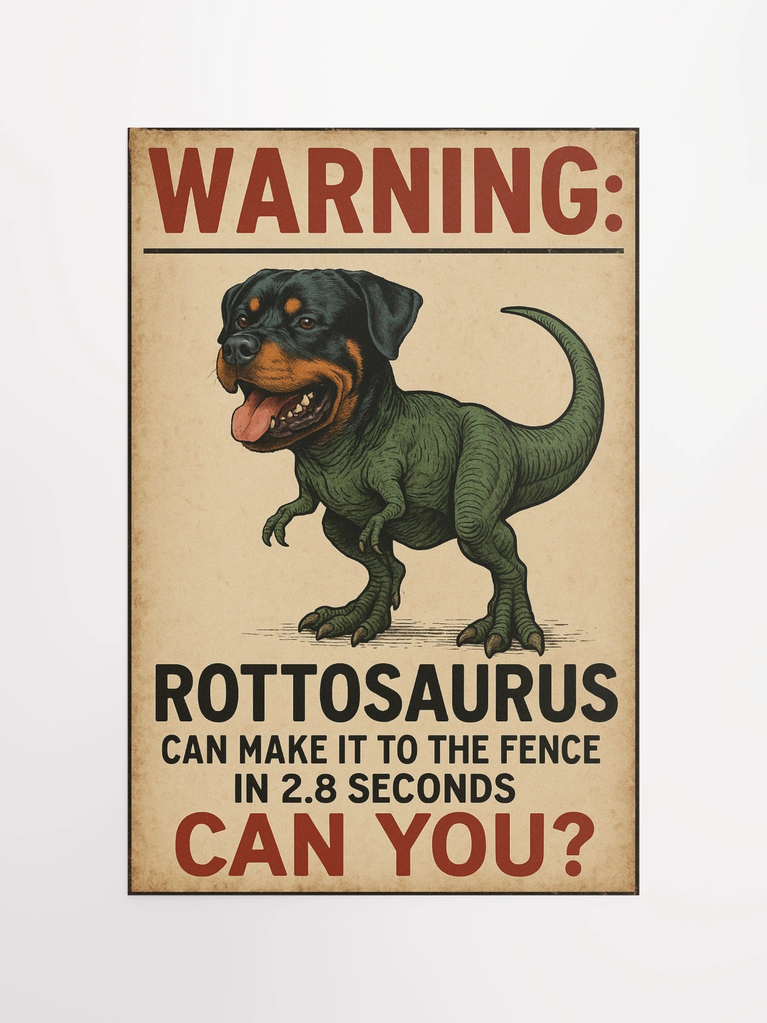 Warning: Rottosaurus Can Make It To The Fence In 2.8 Seconds. Can You? product image (11)
