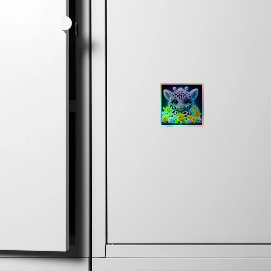 Whimsical Giraffe Holographic Sticker product image (6)