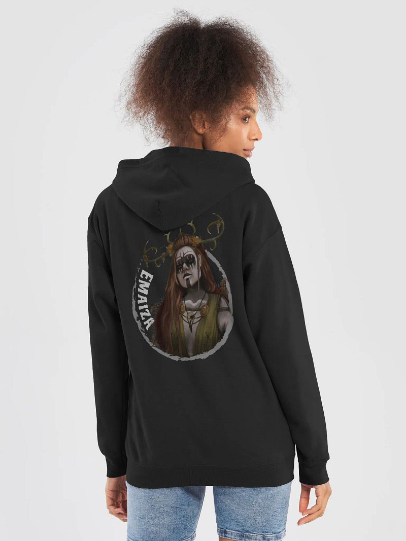 EMAIZA Unisex Zip-Hoodie (WHITE logo)
