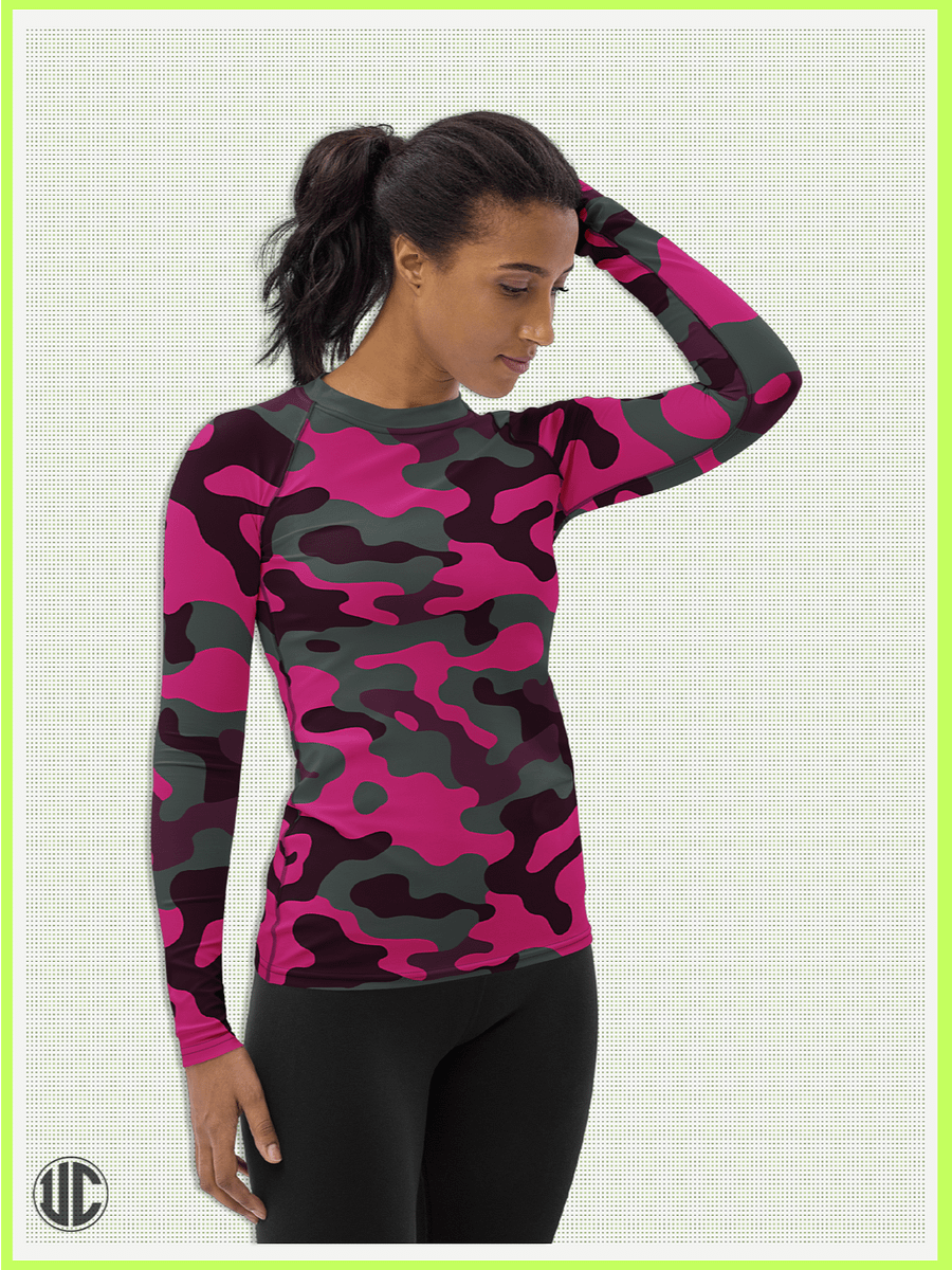 Savage Woodland Pink Camo - Women’s Rash Guard product image (4)