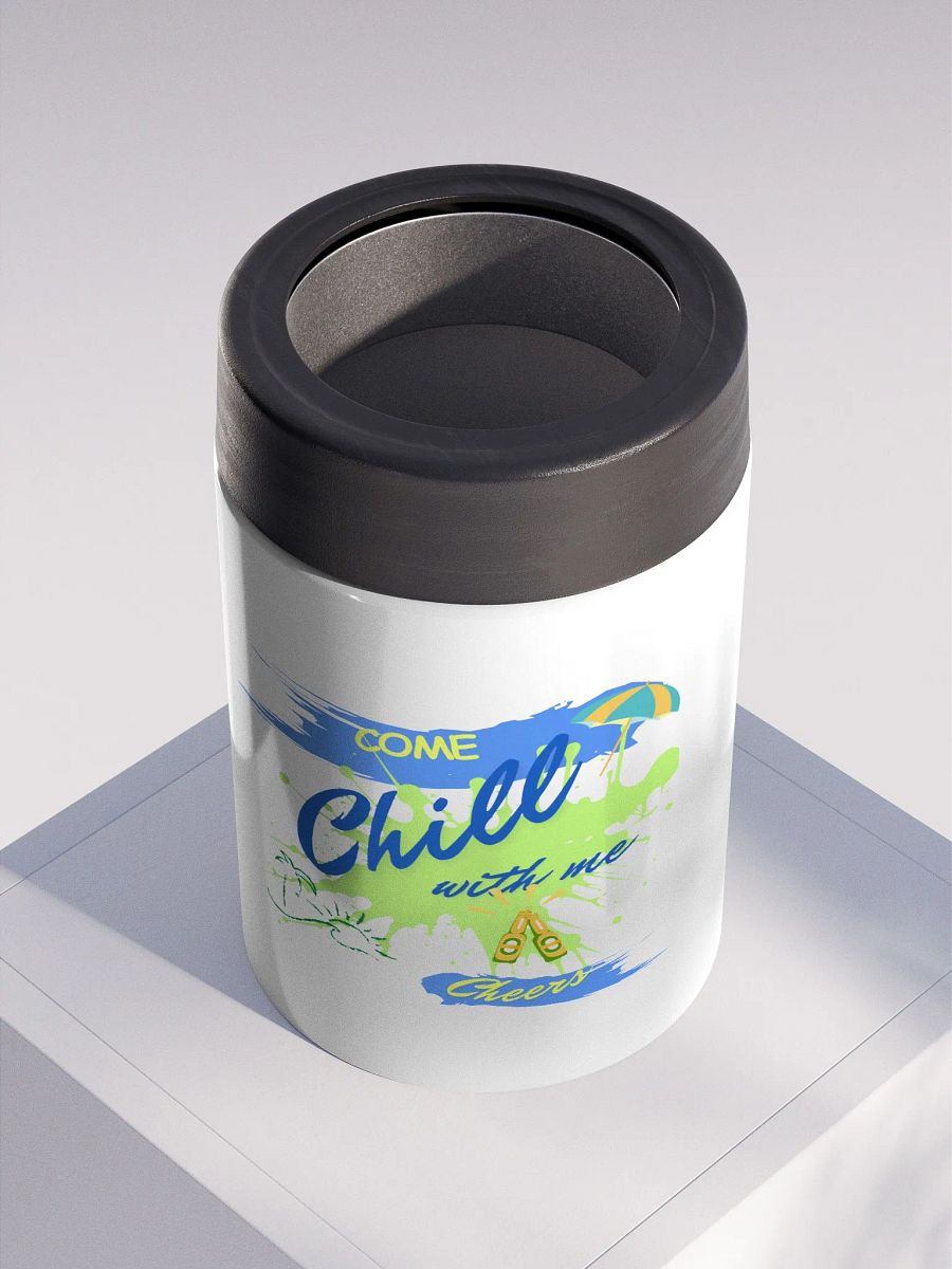 Stainless steel Koozie for your summer parties.   ‘Today we only Sizzle and chill’ design. product image (2)