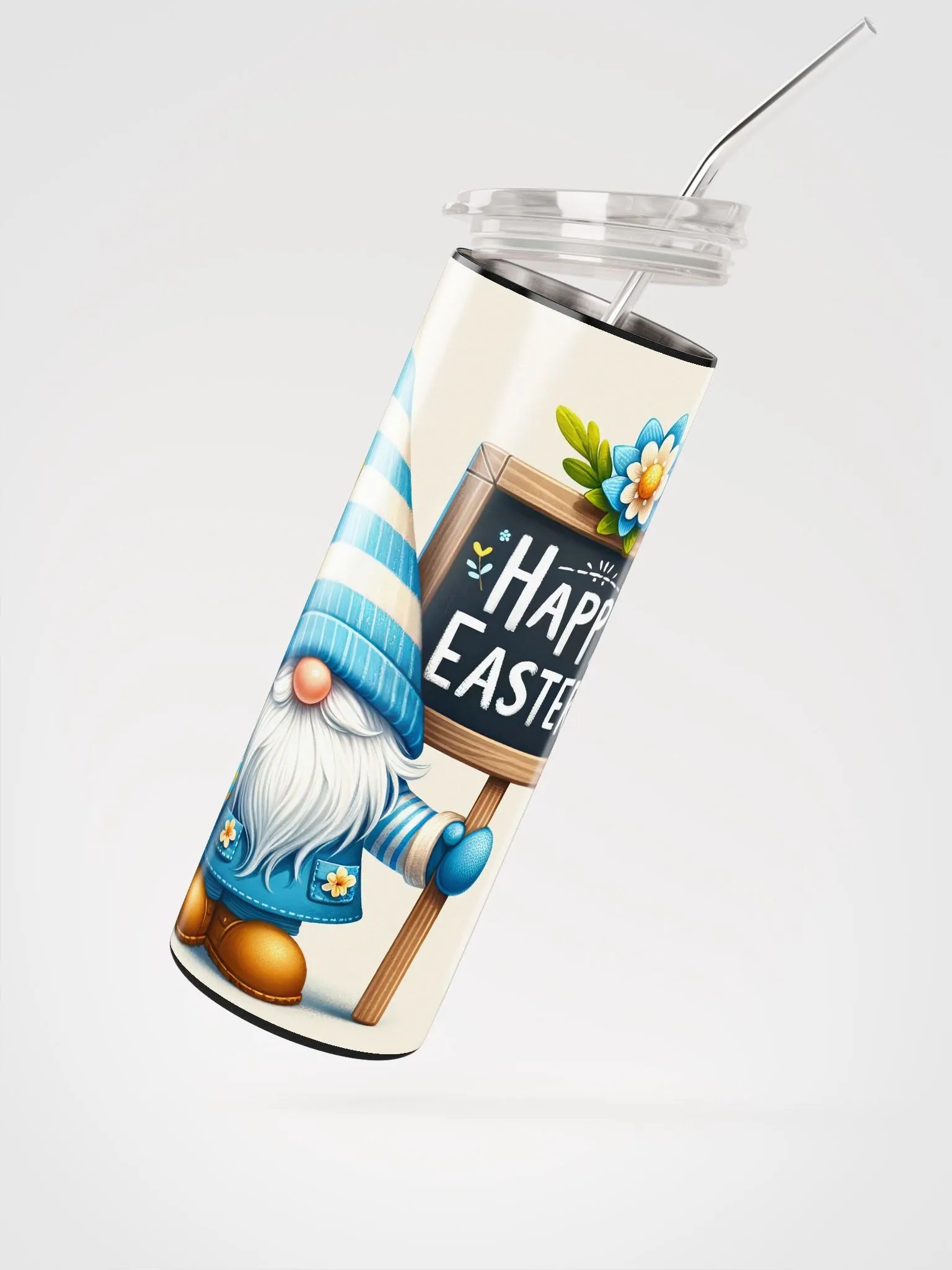 Whimsical Easter Gnome Stainless Steel Tumbler product image (4)
