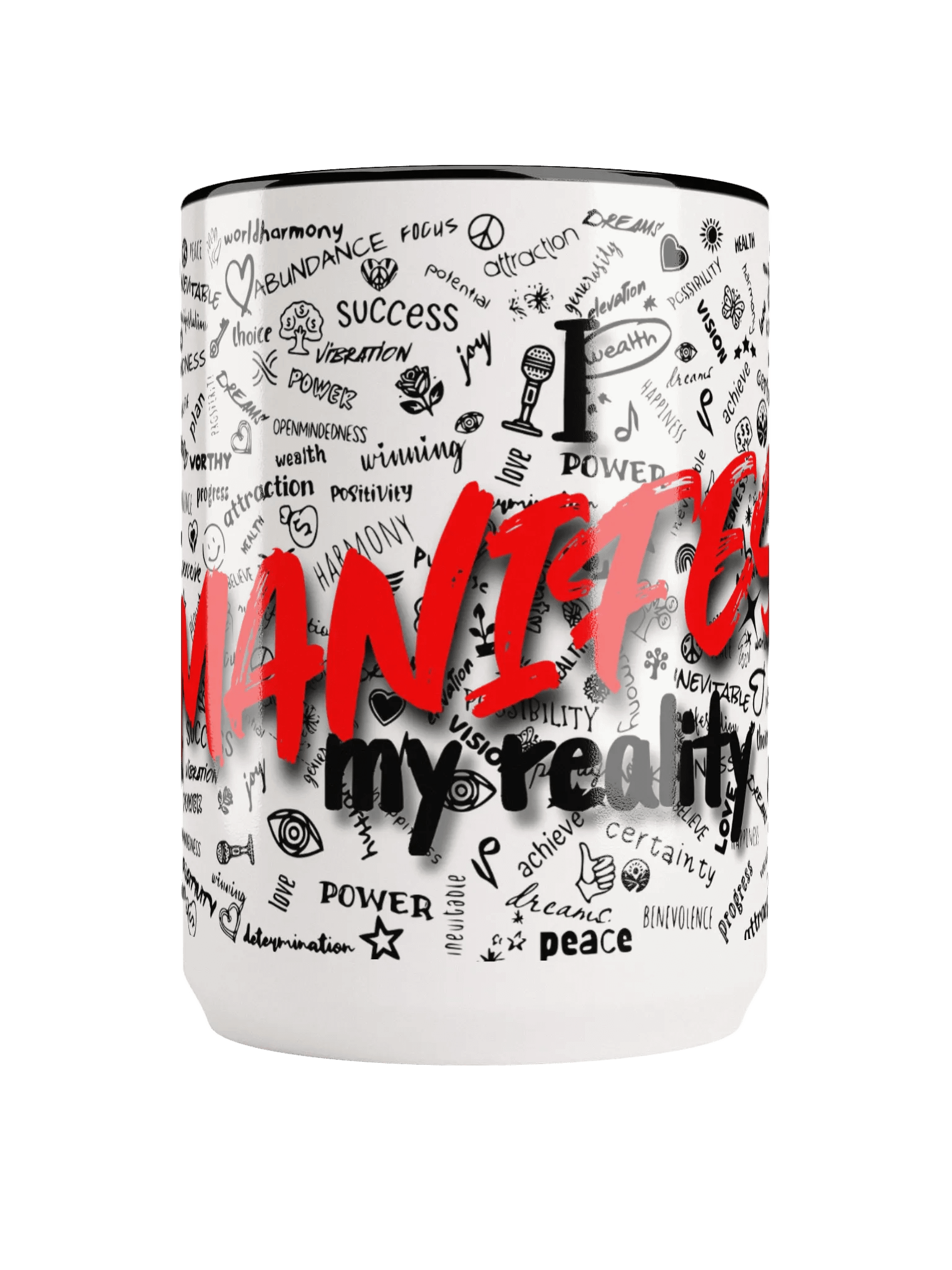 Manifest Your Reality Mug, Red product image (1)