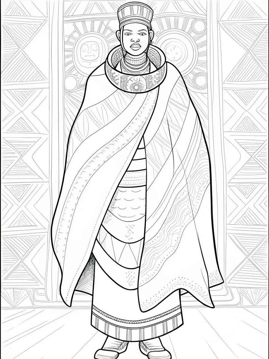 African Mosaic Celebrate Diversity Through Coloring product image (4)
