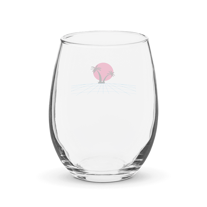 Synthwave Sunset Stemless Wine Glass product image (2)