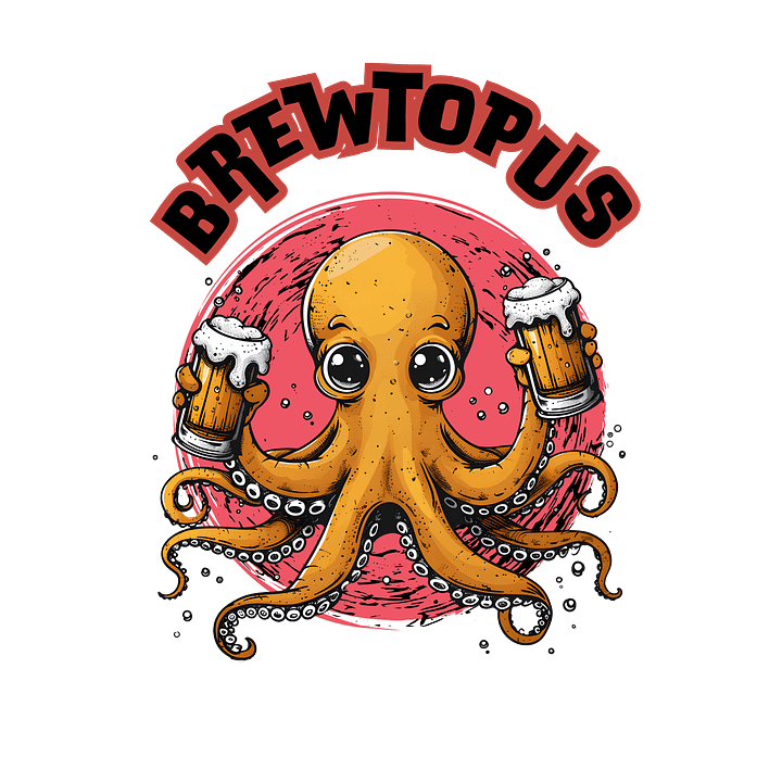 Octopus Drinking Beer product image (2)
