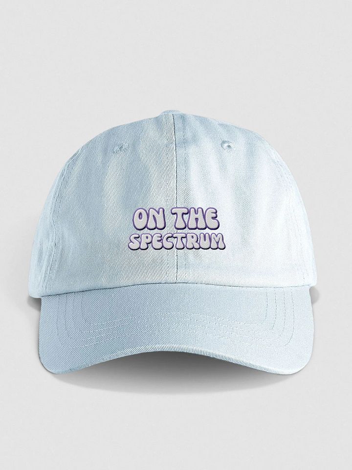 ON THE SPECTRUM (purple) groovy lined design 2 embroidered pastel dad hat product image (1)