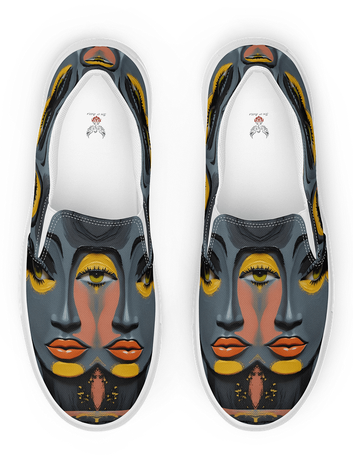 Men's "My 3rd Eye Is Always Open" Painted Slip-On Shoes product image (1)