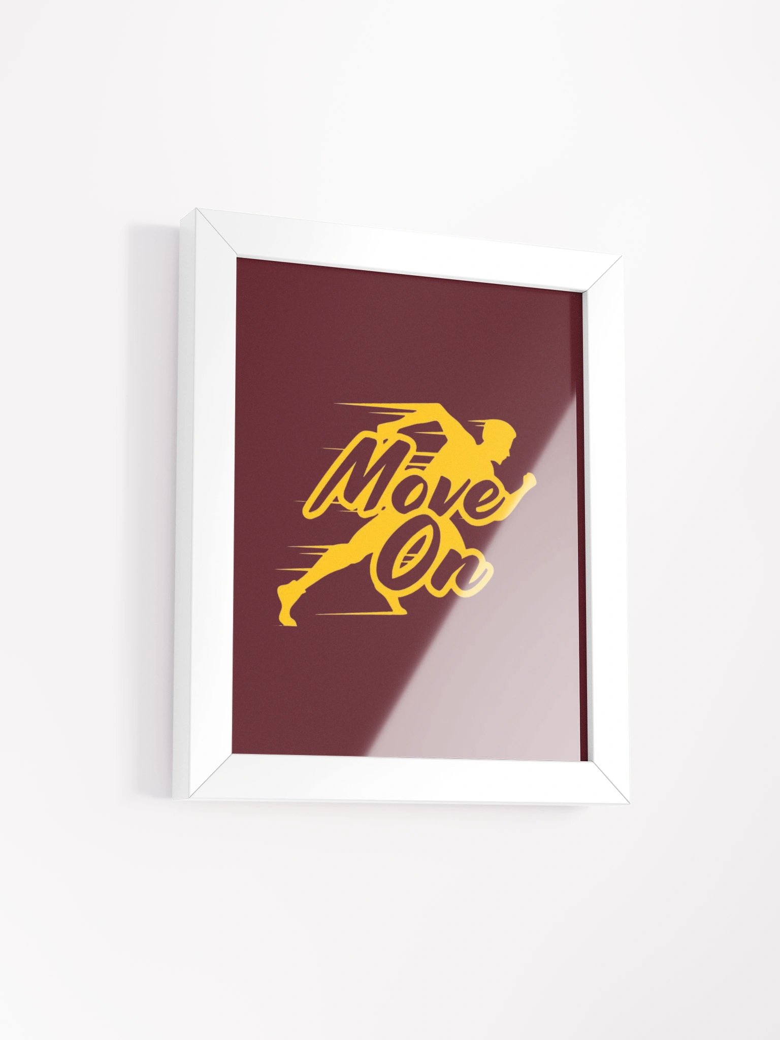 Bold Move On Silhouette Framed Poster product image (2)