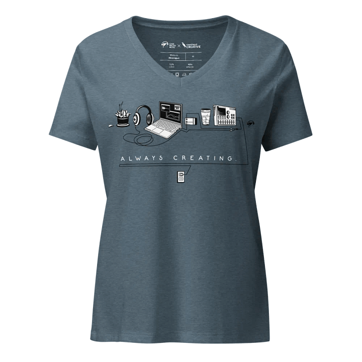 Always Creating: the Production Process women's v-neck tee product image (1)