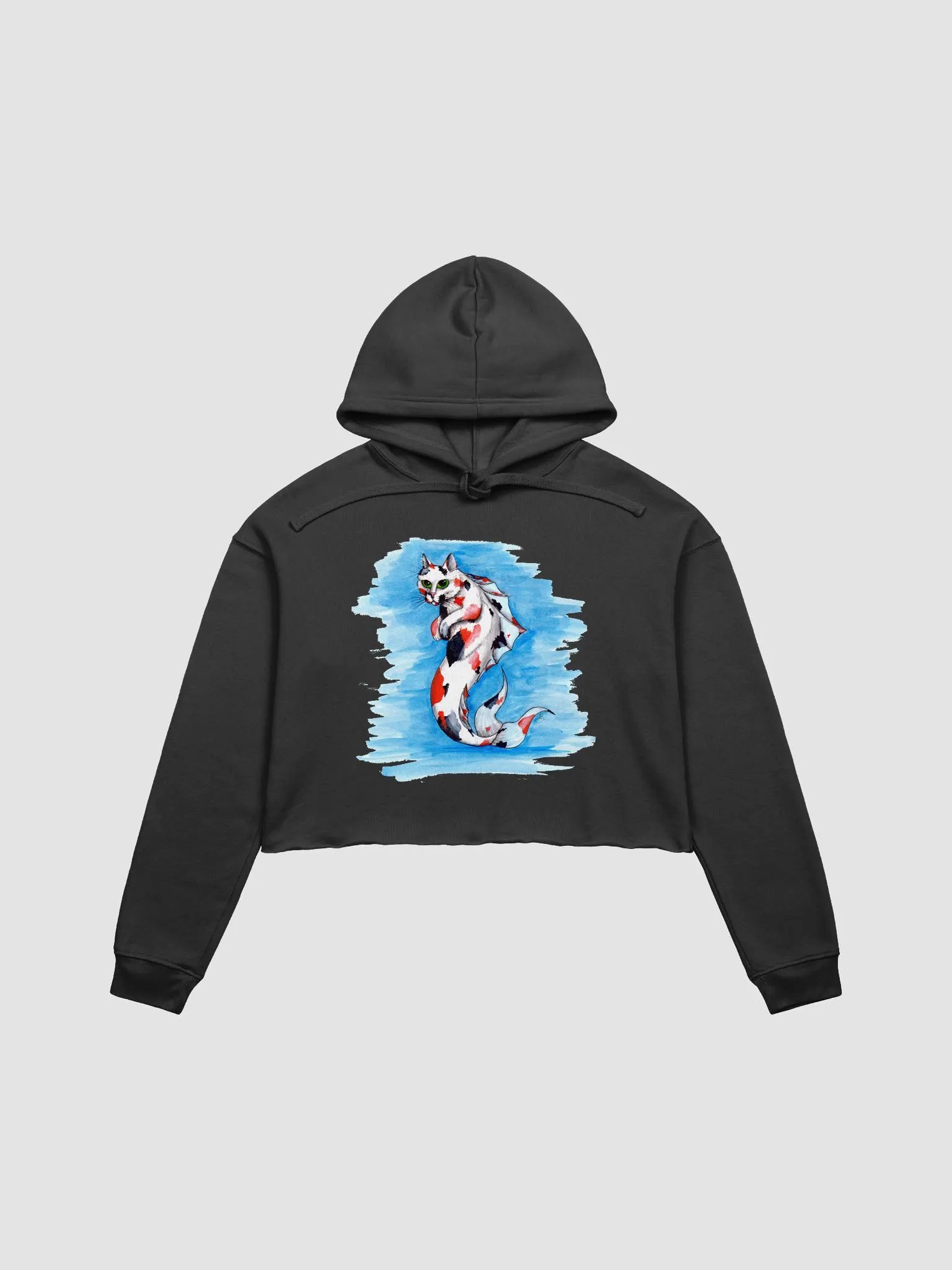 Mermeow Calico Crop Hoodie product image (9)