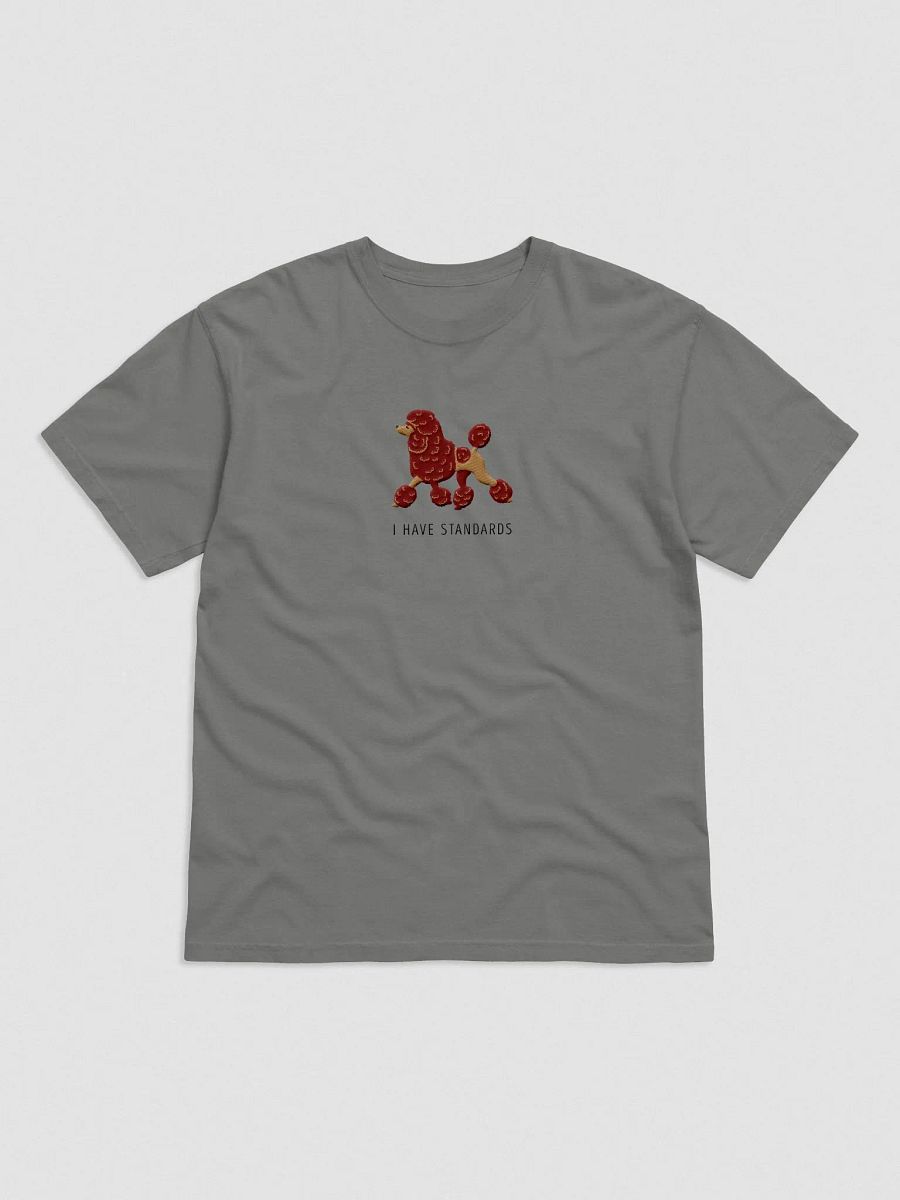 I Have Standards T-Shirt(Embroidered) of a Standard Poodle(Chocolate) product image (4)